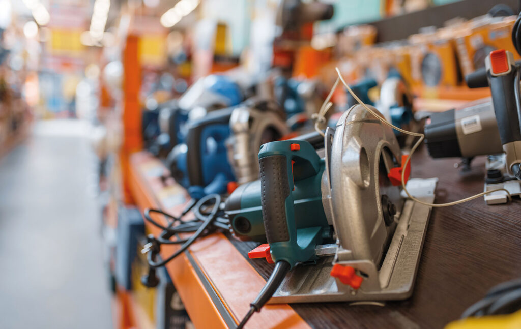 Inventaires dans une chaîne de magasins de bricolage